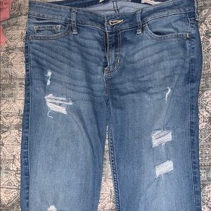 hollister ripped jeans